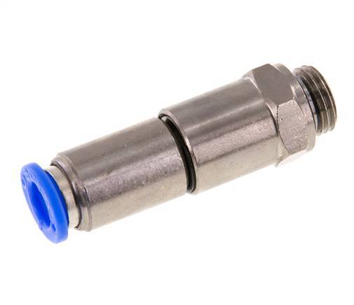8mm & G1/4'' Quick Swivel Joint Push-In-Male Threads Nickel-Plated Brass/PBT NBR Rotatable