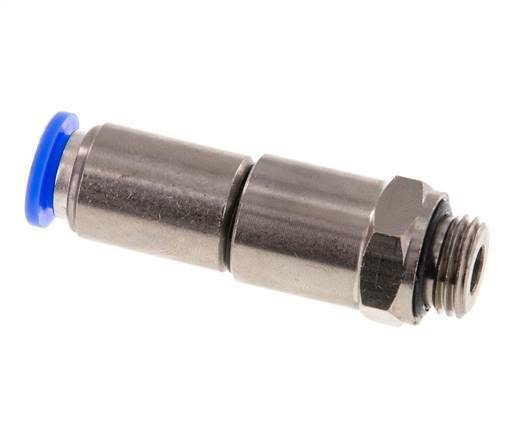 8mm & G1/4'' Quick Swivel Joint Push-In-Male Threads Nickel-Plated Brass/PBT NBR Rotatable