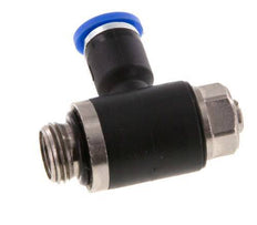 L-stuk Regelventiel 4 mm - G1/8'' Regeling-Uit Messing/Nylon Sleufschroef