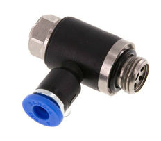 L-stuk Regelventiel 4 mm - G1/8'' Regeling-Uit Messing/Nylon Sleufschroef