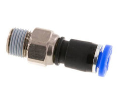 4mm & R1/8'' Draaidoorvoer Insteek Buitendraad Vernikkeld Messing/PBT NBR
