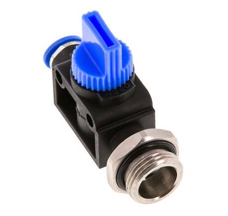 6 mm - G3/8'' Kunststof/Messing 3/2-Weg Handafsluiter Ontluchting aan Draadzijde