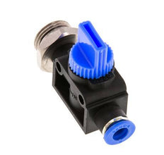 6 mm - G3/8'' Kunststof/Messing 3/2-Weg Handafsluiter Ontluchting aan Draadzijde