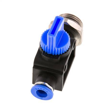 6 mm - G3/8'' Kunststof/Messing 3/2-Weg Handafsluiter Ontluchting aan Draadzijde