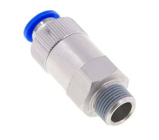10mm & R3/8'' Regeling-Uit Aluminium Terugslagklep Insteekkoppeling Buitendraad 0.2-10 bar