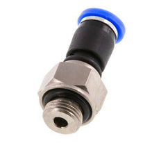 4mm & G1/8'' Draaidoorvoer Insteek Buitendraad Vernikkeld Messing/PBT NBR