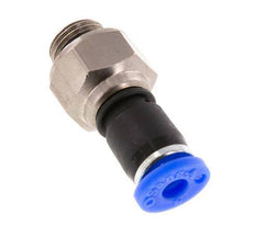 4mm & G1/8'' Draaidoorvoer Insteek Buitendraad Vernikkeld Messing/PBT NBR