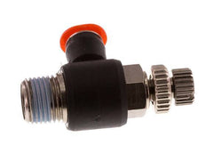 L-stuk Regelventiel 4 mm - R1/8'' Regeling-in Messing/PBT