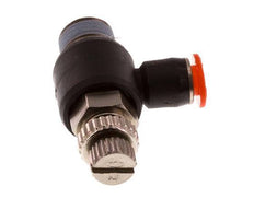 L-stuk Regelventiel 4 mm - R1/8'' Regeling-in Messing/PBT