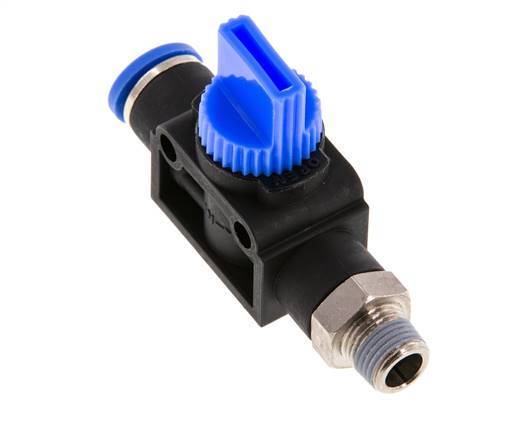 8 mm - R1/8'' Kunststof/Messing 3/2-Weg Handafsluiter Ontluchting aan Draadzijde