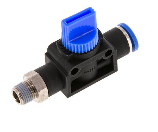 8 mm - R1/8'' Kunststof/Messing 3/2-Weg Handafsluiter Ontluchting aan Draadzijde