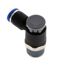 L-stuk Regelventiel 8 mm - R3/8'' Regeling-Uit Messing/Nylon Borgmoer