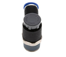 L-stuk Regelventiel 8 mm - R3/8'' Regeling-Uit Messing/Nylon Borgmoer
