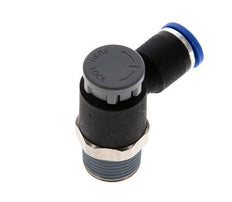 L-stuk Regelventiel 8 mm - R3/8'' Regeling-Uit Messing/Nylon Borgmoer