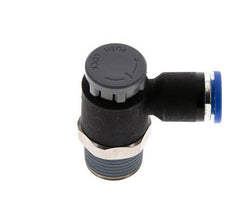 L-stuk Regelventiel 8 mm - R3/8'' Regeling-Uit Messing/Nylon Borgmoer