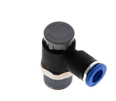 L-stuk Regelventiel 8 mm - R3/8'' Regeling-Uit Messing/Nylon Borgmoer