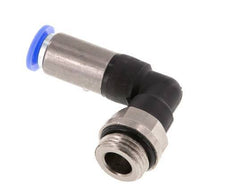 8mm & G3/8'' Zelfsluitende L-insteekkoppeling Vernikkeld messing/PBT buitendraad 0-10 bar