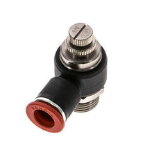 Flow Control Silencer Meter-In Elbow 12 mm - G1/2'' Brass/PA 66