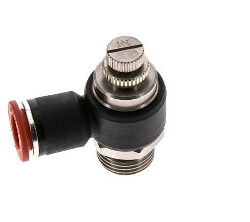 L-stuk Regelventiel 12 mm - G1/2'' Regeling-in Messing/Nylon