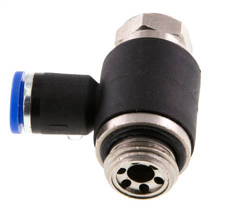 L-stuk Regelventiel 8 mm - G3/8'' Regeling-Uit Messing/Nylon Sleufschroef