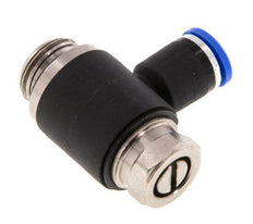 L-stuk Regelventiel 8 mm - G3/8'' Regeling-Uit Messing/Nylon Sleufschroef