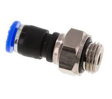 6mm & G1/4'' Draaidoorvoer Insteek Buitendraad Vernikkeld Messing/PBT NBR