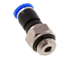 6mm & G1/4'' Draaidoorvoer Insteek Buitendraad Vernikkeld Messing/PBT NBR