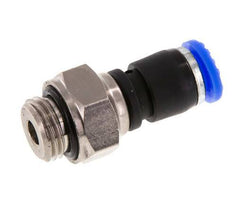 6mm & G1/4'' Draaidoorvoer Insteek Buitendraad Vernikkeld Messing/PBT NBR