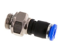 6mm & G1/4'' Draaidoorvoer Insteek Buitendraad Vernikkeld Messing/PBT NBR