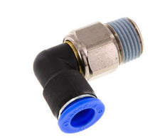 12mm & R1/2'' Elbow Swivel Joint Push-In-Male Threads Nickel-Plated Brass/PBT NBR Rotatable