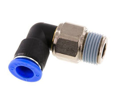 12mm & R1/2'' L-stuk Draaidoorvoer Insteek Buitendraad Vernikkeld Messing/PBT NBR