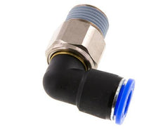 12mm & R1/2'' L-stuk Draaidoorvoer Insteek Buitendraad Vernikkeld Messing/PBT NBR