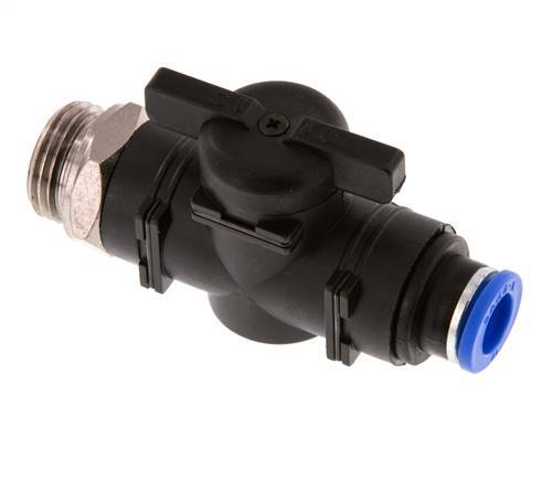 2-Way Straight Ball Valve 10 mm - G1/2'' Plastic/Brass