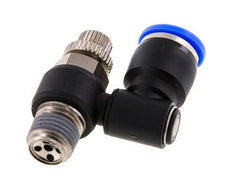 Draaibaar Regelventiel 10 mm - R1/4'' Regeling-Uit Messing/Nylon