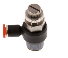 L-stuk Regelventiel 4 mm - R1/4'' Regeling-in Messing/Nylon