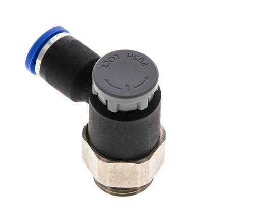 L-stuk Regelventiel 8 mm - G3/8'' Regeling-Uit Messing/Nylon Borgmoer