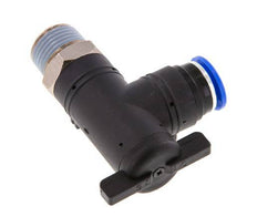 12 mm - R1/2'' Kunststof/Messing L-stuk 2-Weg Kogelkraan
