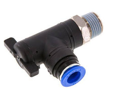 12 mm - R1/2'' Kunststof/Messing L-stuk 2-Weg Kogelkraan