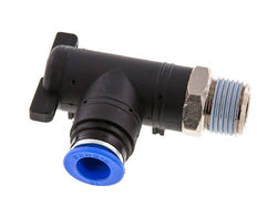12 mm - R1/2'' Kunststof/Messing L-stuk 2-Weg Kogelkraan