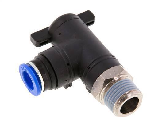 12 mm - R1/2'' Kunststof/Messing L-stuk 2-Weg Kogelkraan
