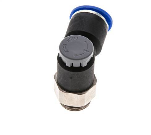 L-stuk Regelventiel 12 mm - G3/8'' Regeling-Uit Messing/Nylon Borgmoer