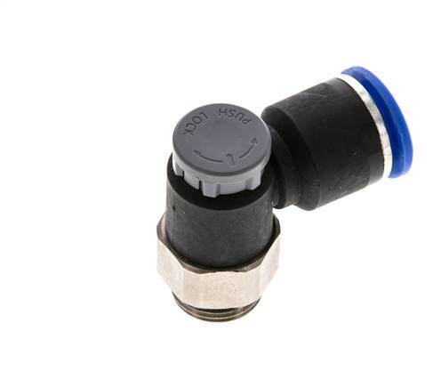L-stuk Regelventiel 12 mm - G3/8'' Regeling-Uit Messing/Nylon Borgmoer