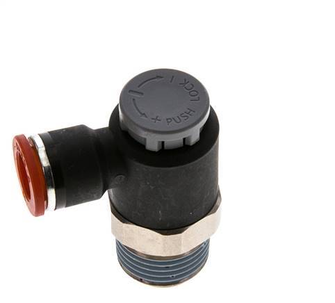 L-stuk Regelventiel 10 mm - R1/2'' Regeling-in Messing/Nylon Borgmoer