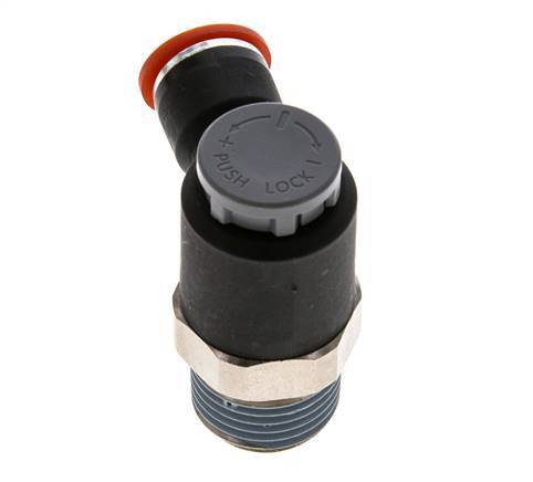 L-stuk Regelventiel 10 mm - R1/2'' Regeling-in Messing/Nylon Borgmoer
