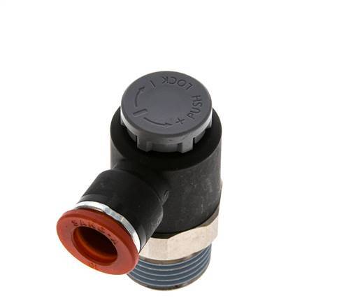 L-stuk Regelventiel 10 mm - R1/2'' Regeling-in Messing/Nylon Borgmoer