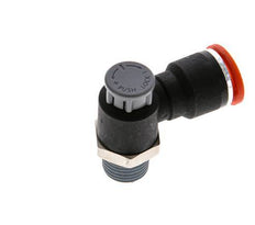 L-stuk Regelventiel 10 mm - R1/4'' Regeling-in Messing/Nylon Borgmoer