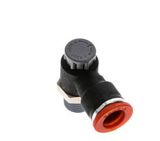 L-stuk Regelventiel 10 mm - R1/4'' Regeling-in Messing/Nylon Borgmoer