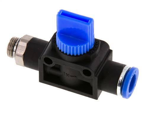 8 mm - G1/8'' Kunststof/Messing 3/2-Weg Handafsluiter Ontluchting aan Buiszijde