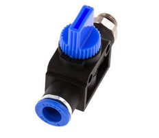 8 mm - G1/8'' Kunststof/Messing 3/2-Weg Handafsluiter Ontluchting aan Buiszijde
