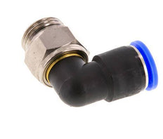 12mm & G1/2'' L-stuk Draaidoorvoer Insteek Buitendraad Vernikkeld Messing/PBT NBR